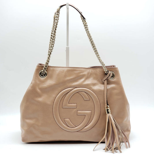 Gucci Soho Leather Patent Leather Shoulder Bag Style 1