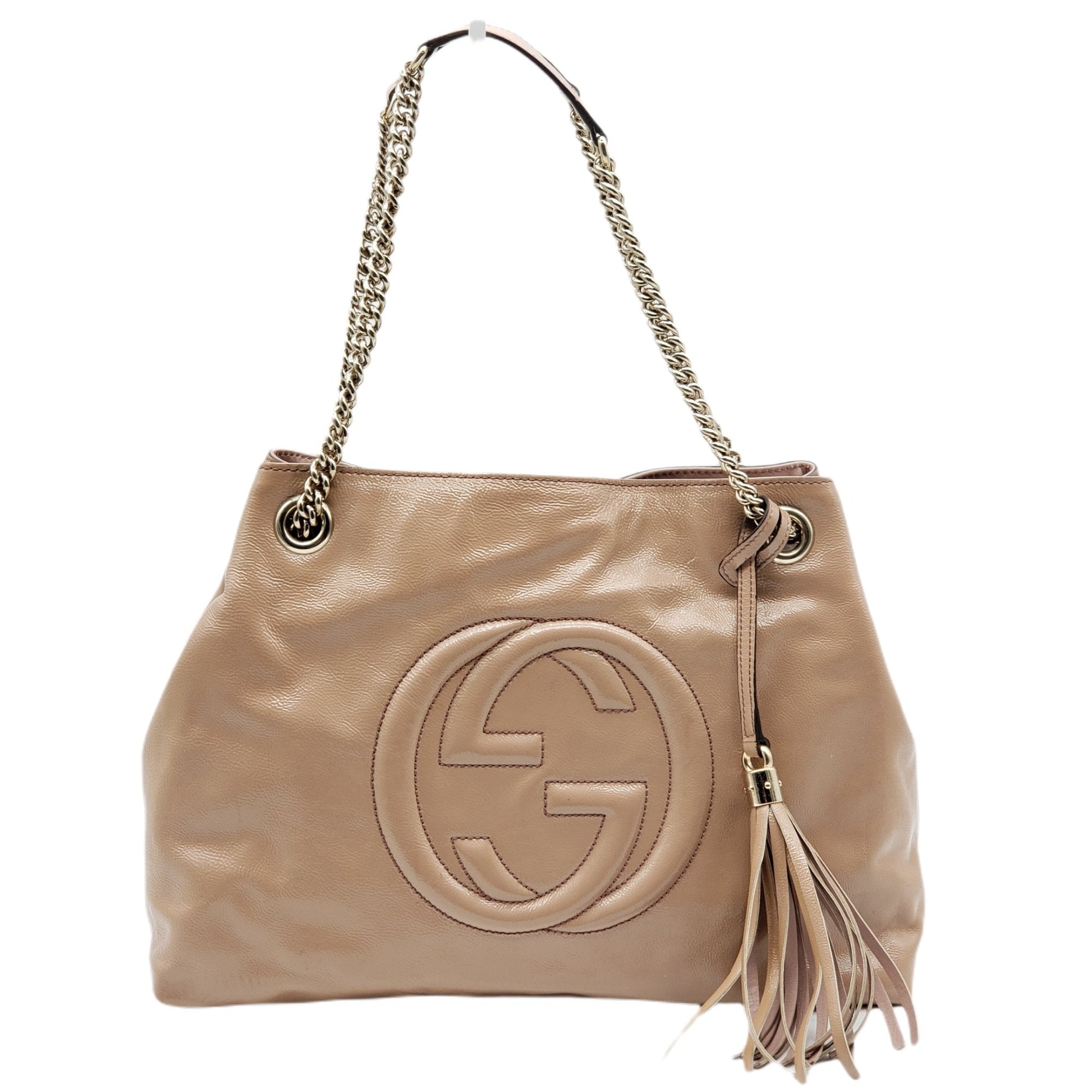 Gucci Soho Leather Patent Leather Shoulder Bag Style 1
