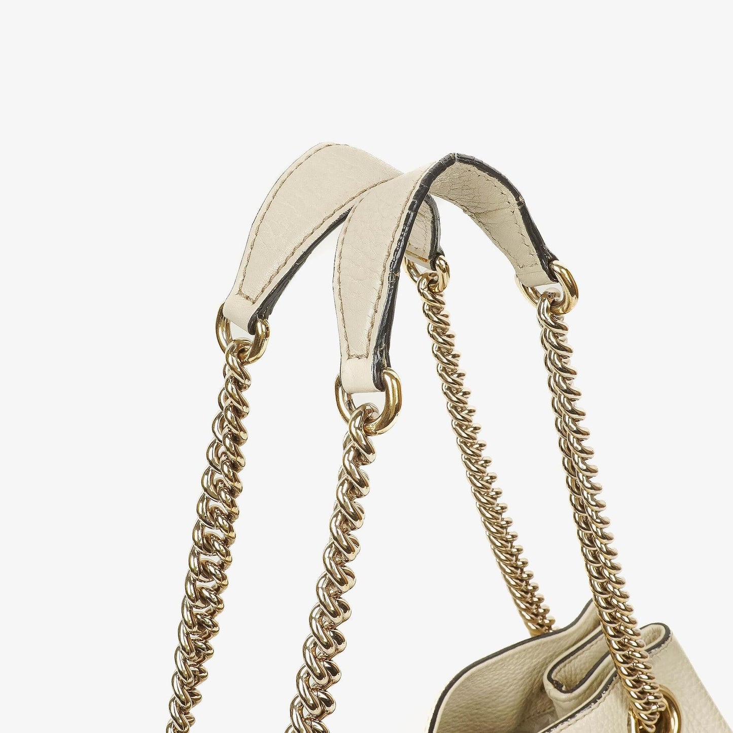 Gucci Soho Pebbled Calfskin Chain Tote Bag