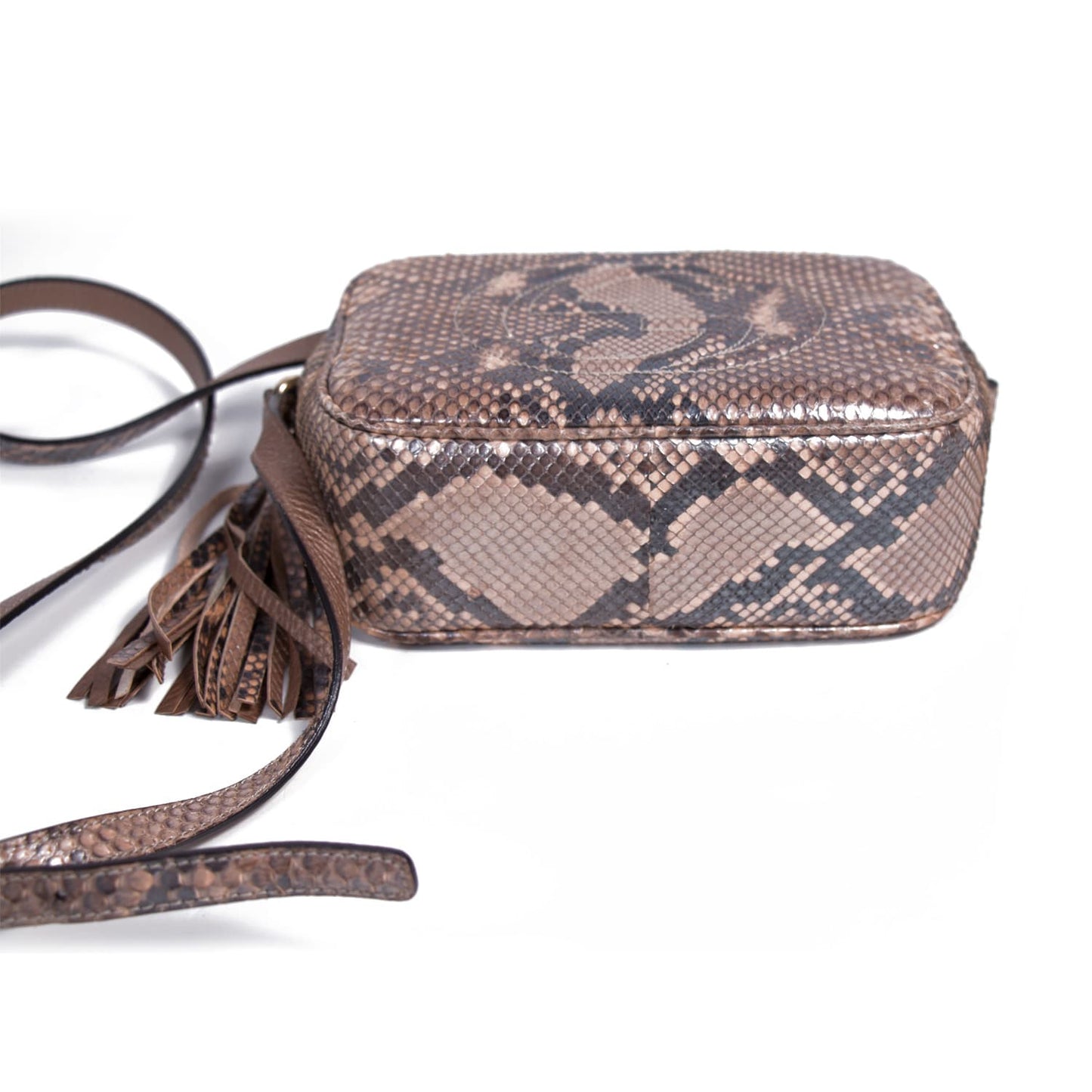 Gucci Soho Leather Canvas Shoulder Bag Style 7