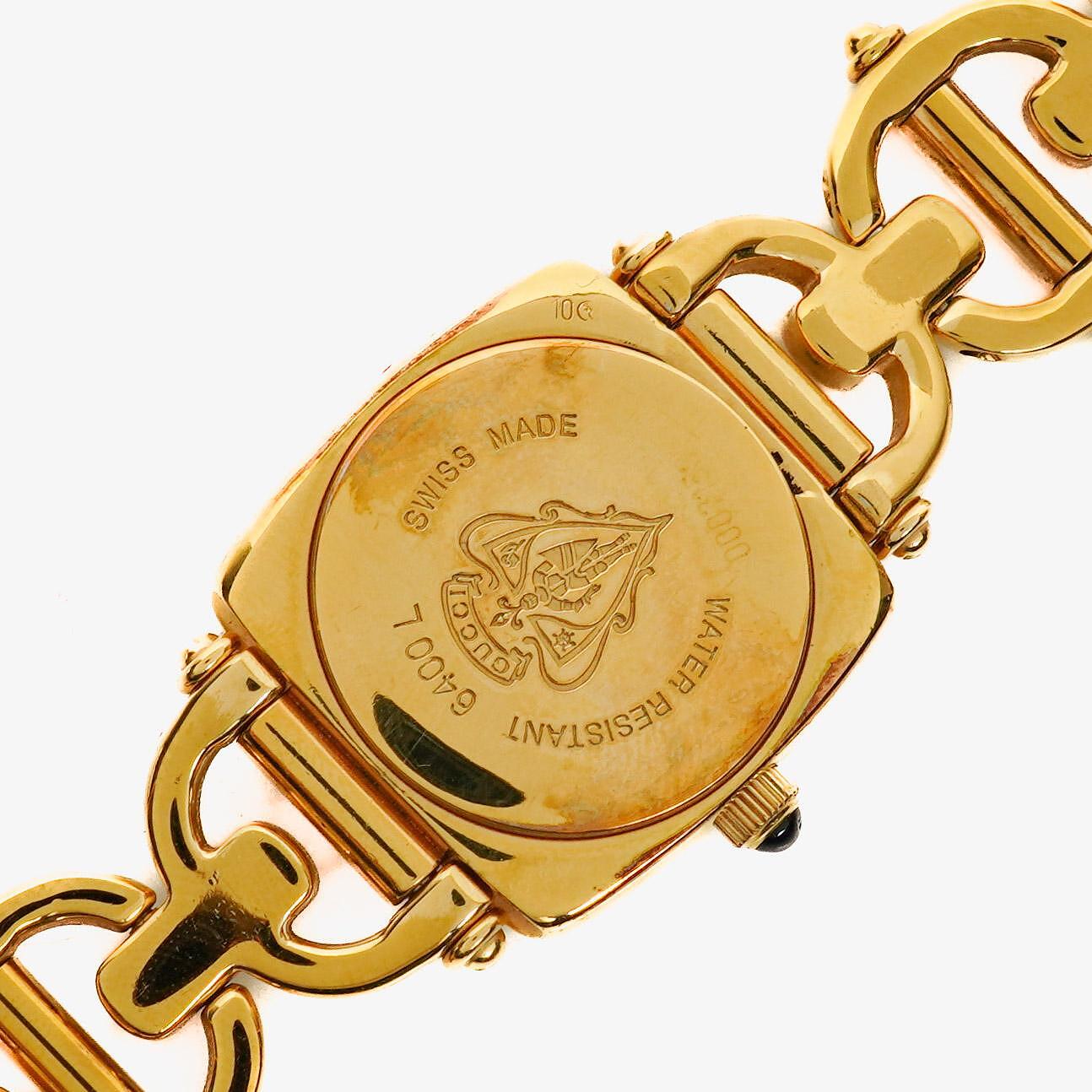 Gucci Horsebit Stainless Steel 22mm 6400L Quartz Watch