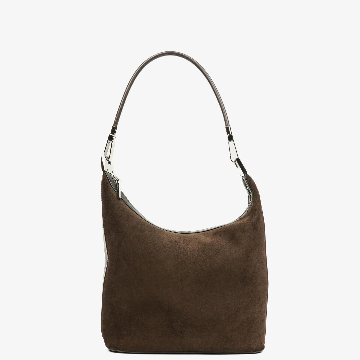 Gucci Suede and Leather Hobo Shoulder Bag