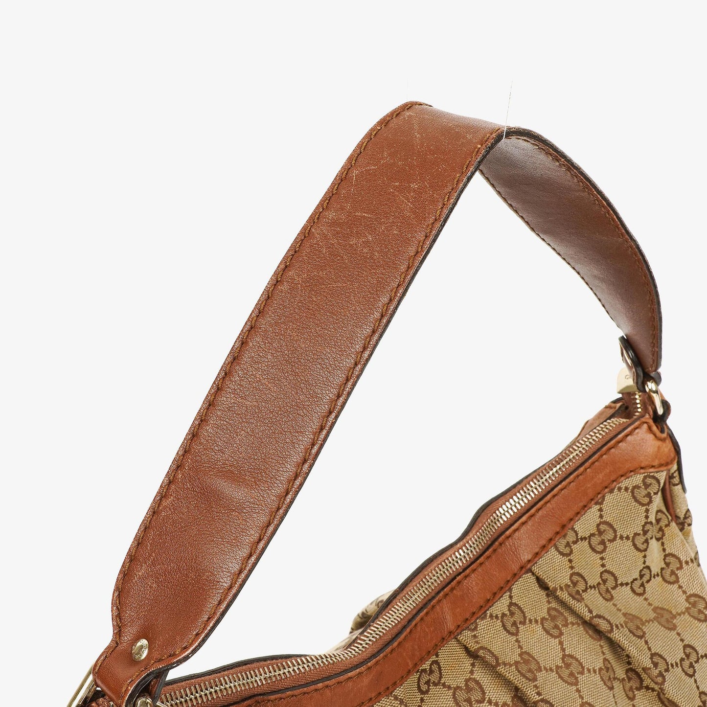 Gucci Sukey Medium Beige GG Canvas Hobo Bag