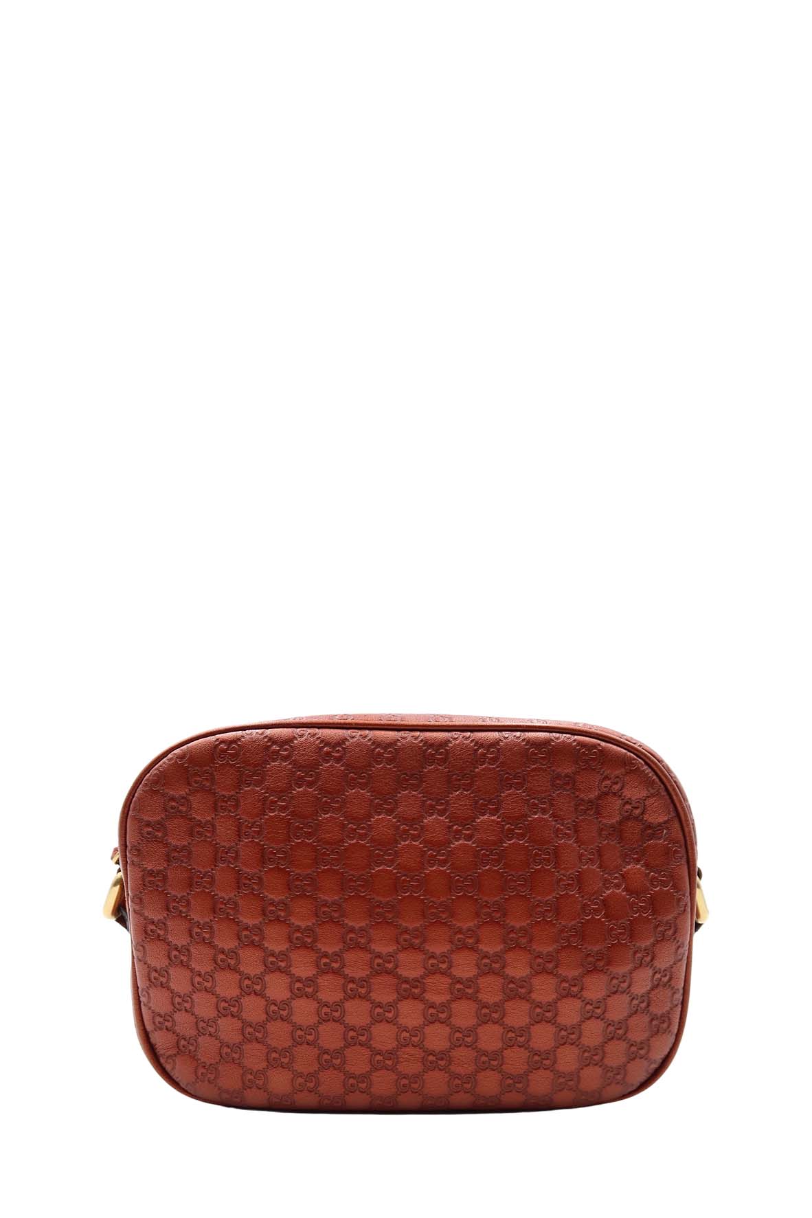 Gucci Guccissima Orange Leather Monogram Crossbody
