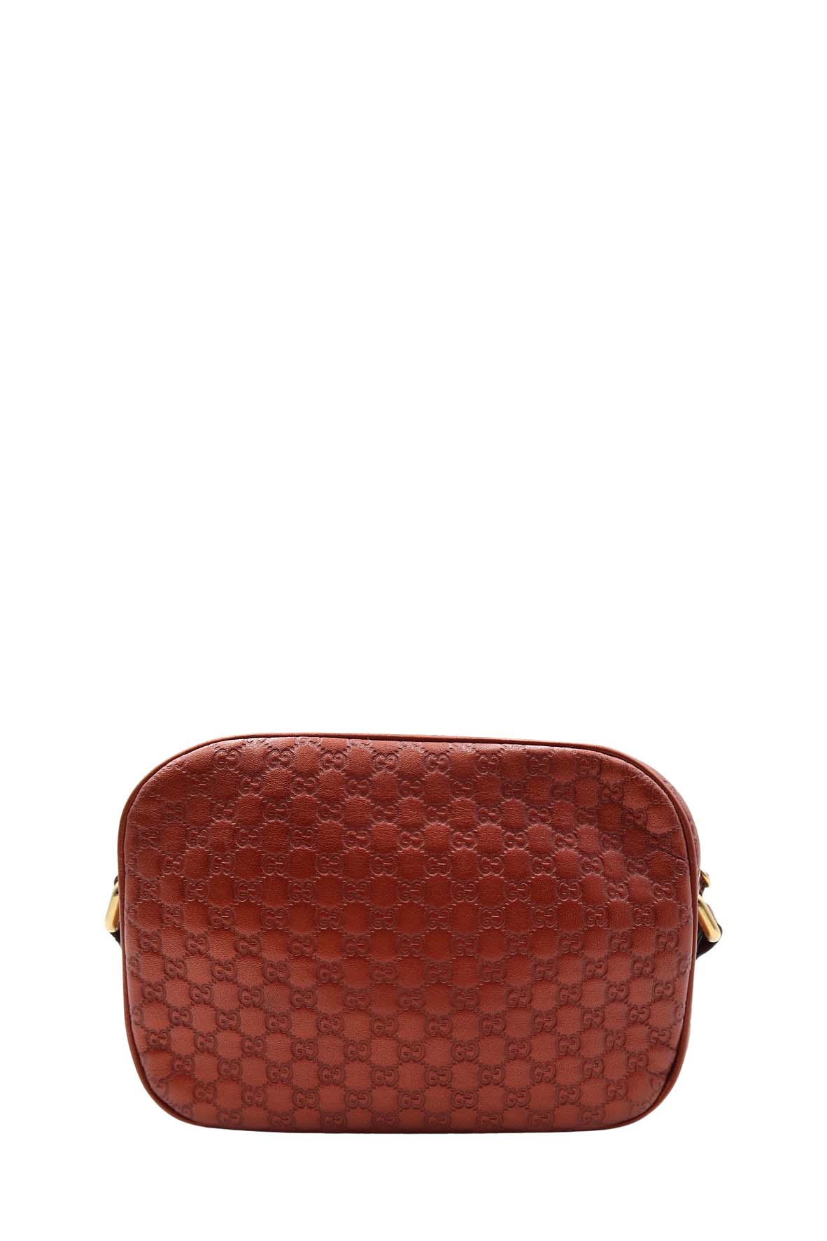 Gucci Guccissima Orange Leather Monogram Crossbody