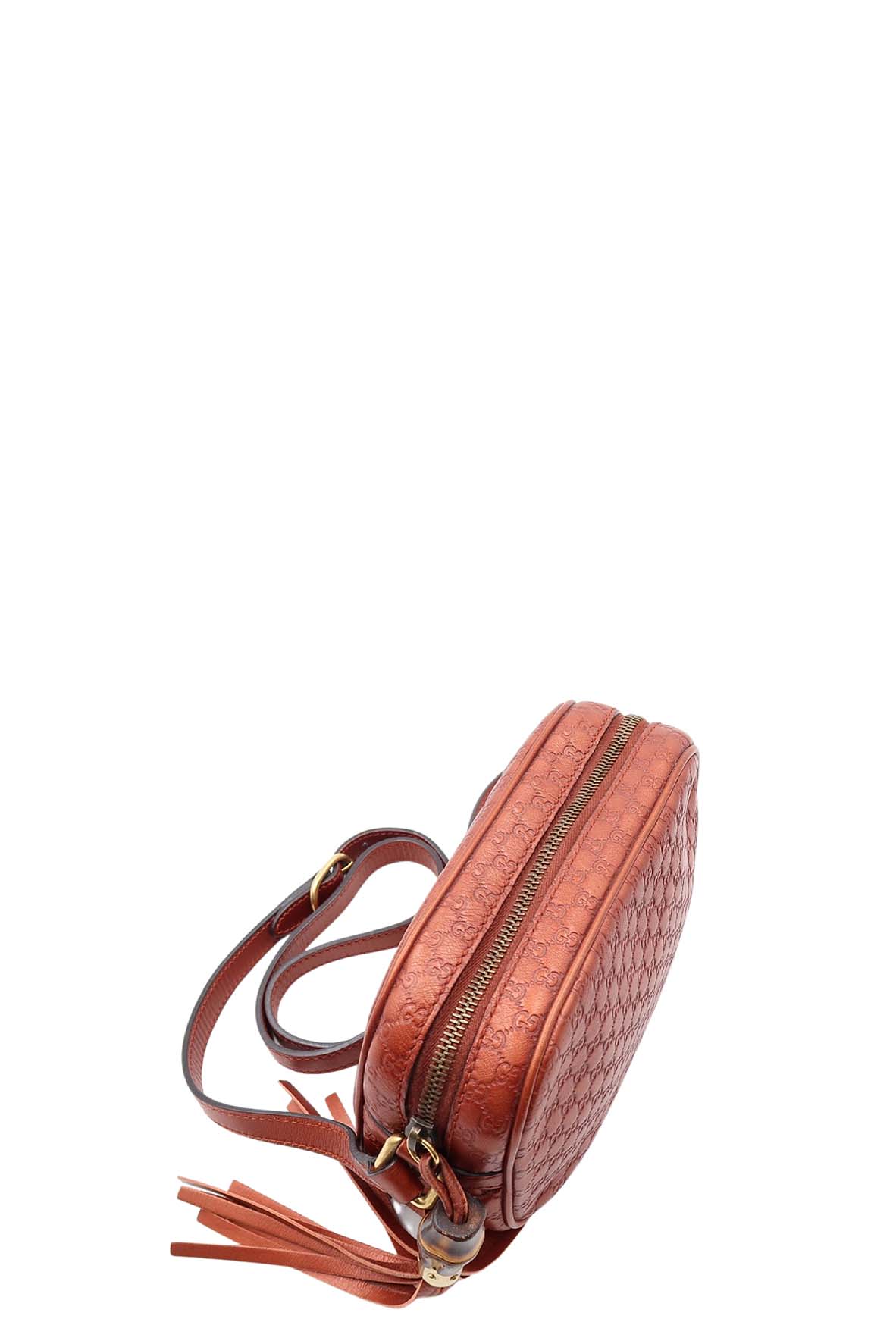Gucci Guccissima Orange Leather Monogram Crossbody