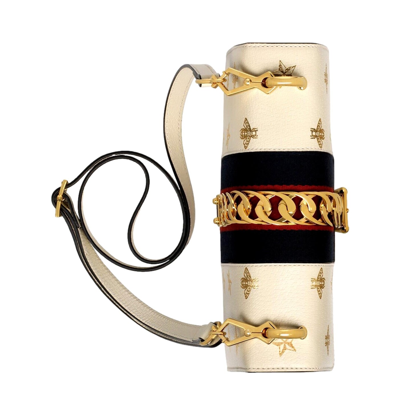 Gucci Lou Monogram Chain Leather Crossbody
