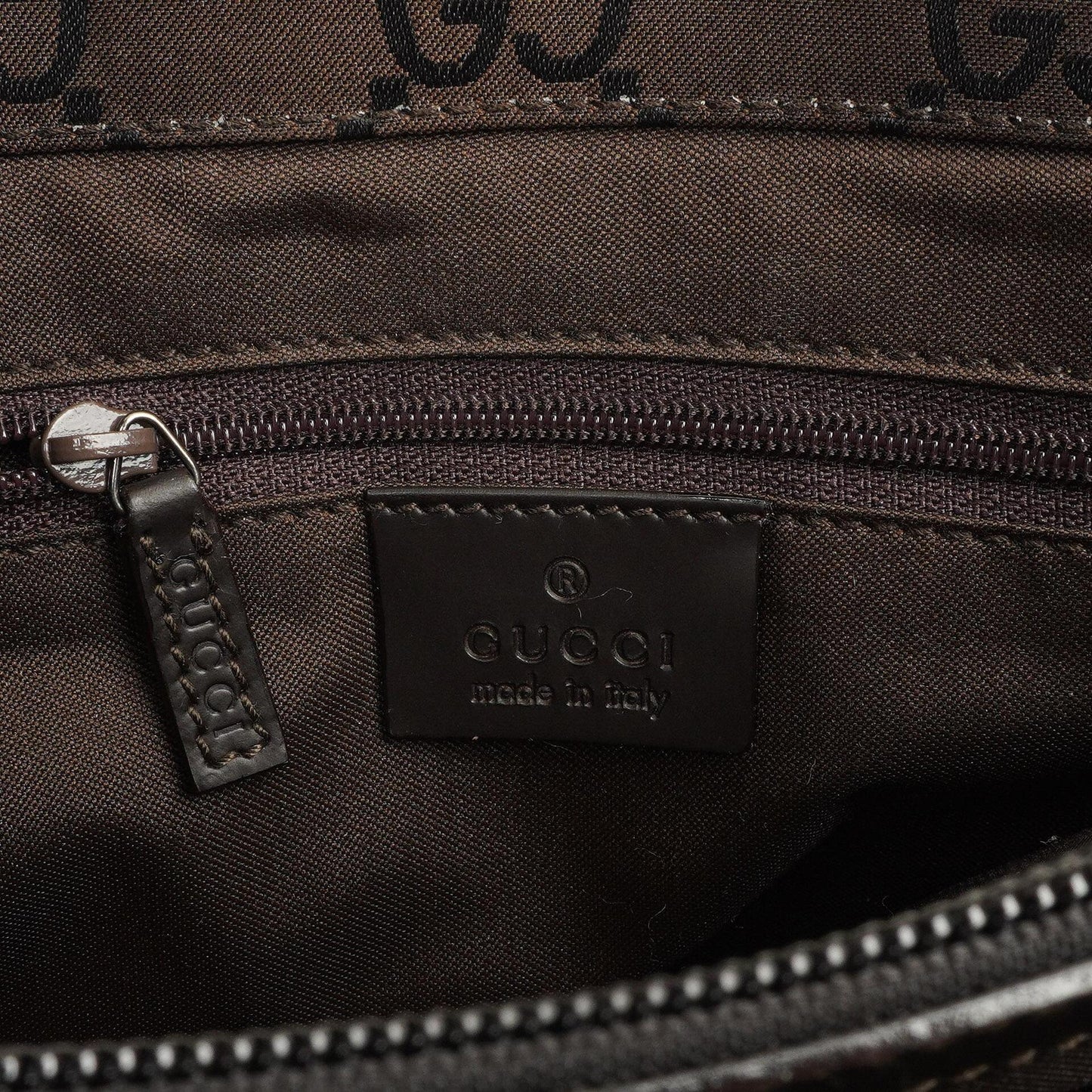 Gucci Vintage Bamboo Brown GG Canvas Tote Bag