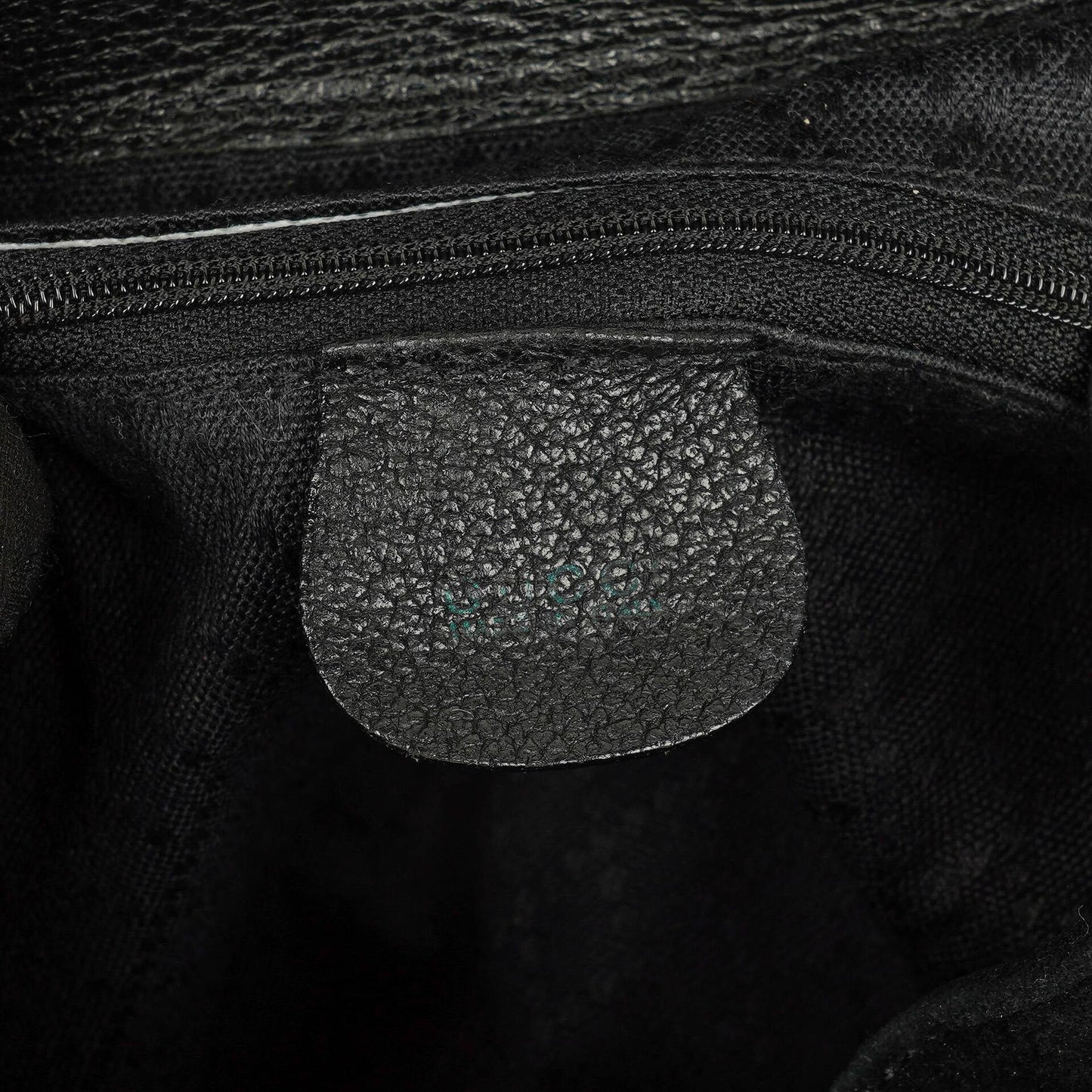 Gucci Vintage Black Suede and Bamboo Backpack