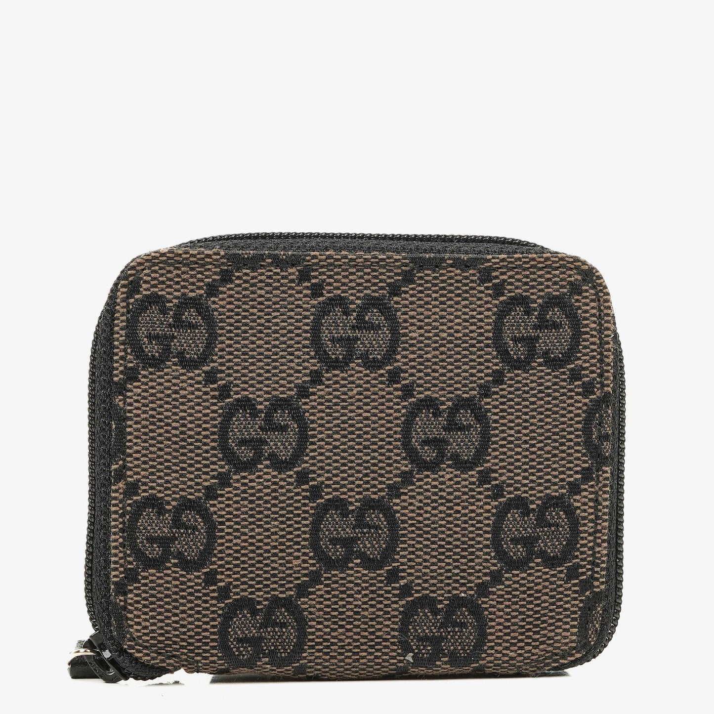 Gucci Vintage Black/Brown GG Canvas Coin Purse