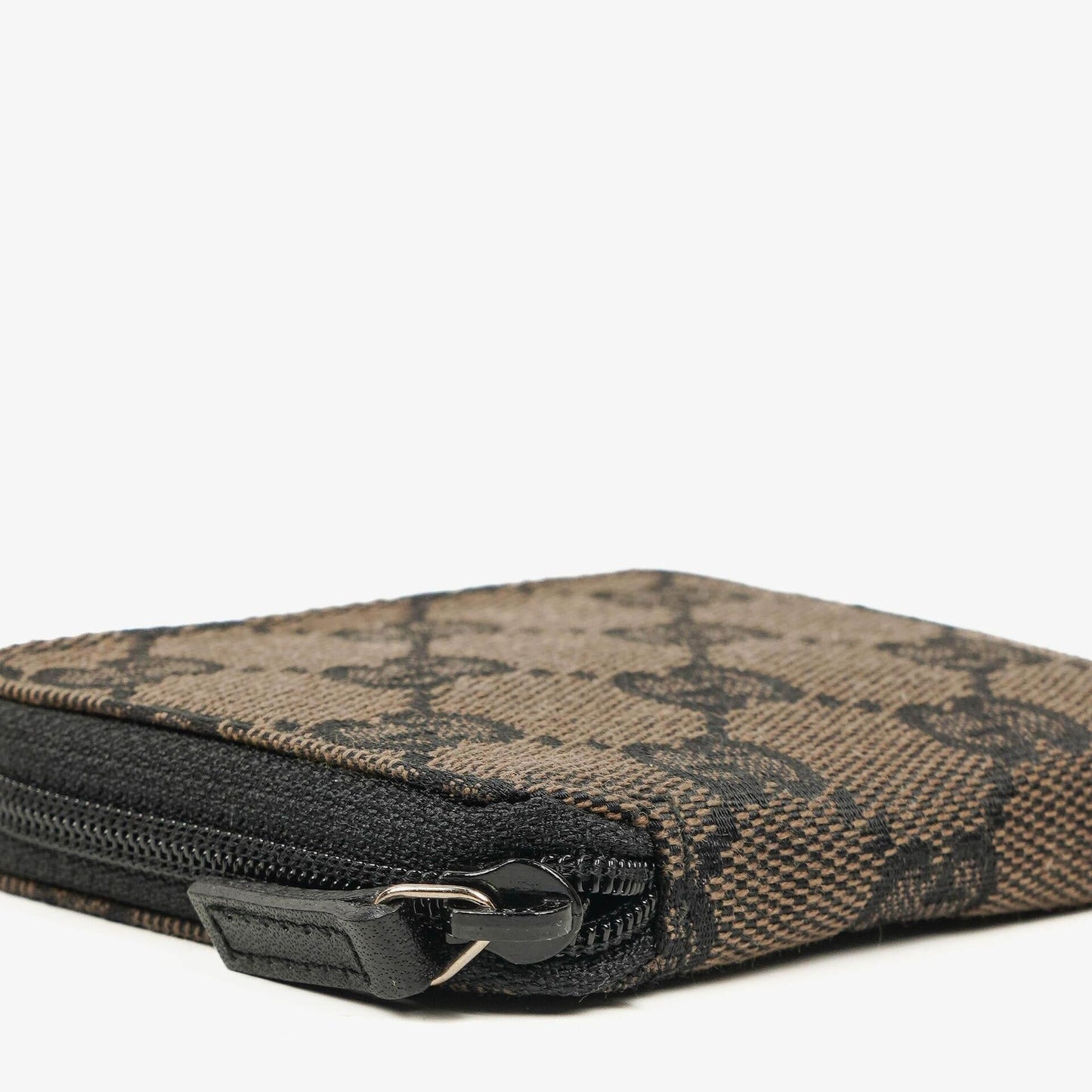 Gucci Vintage Black/Brown GG Canvas Coin Purse