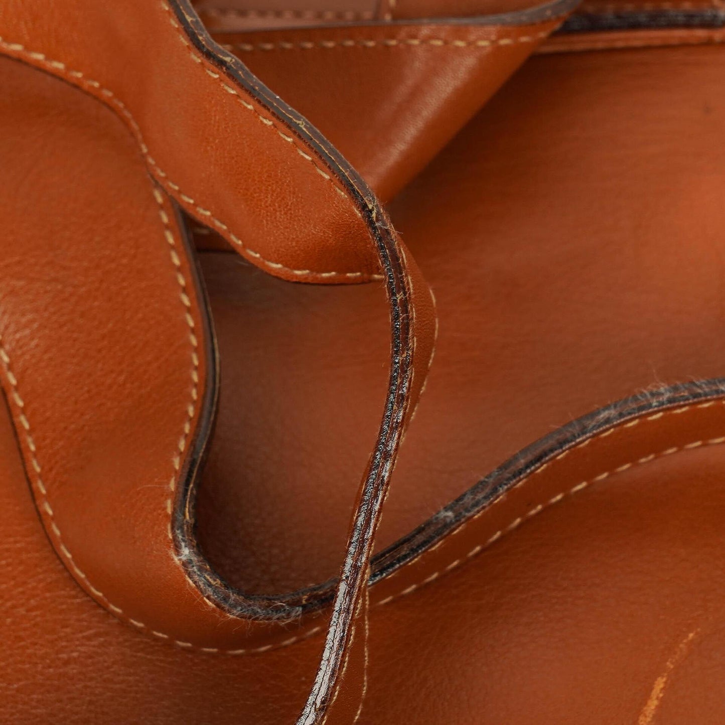 Gucci Vintage Brown Leather Bamboo Backpack