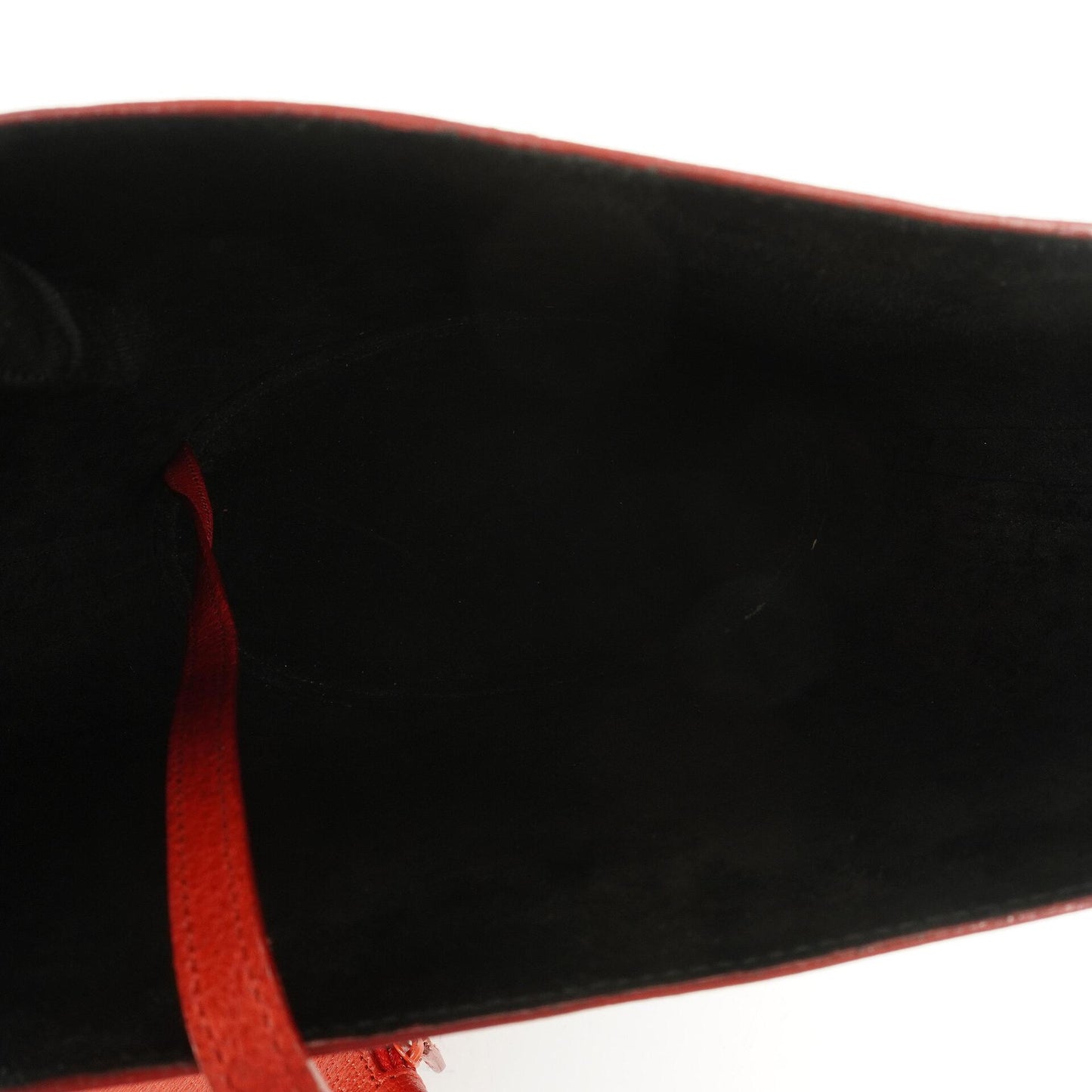 Gucci Vintage Bucket Bag in Red Leather with Pouch