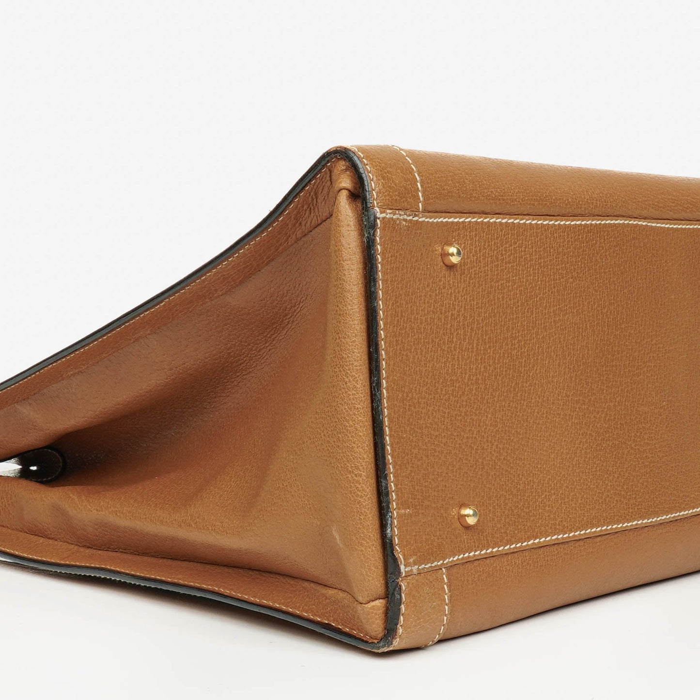 Gucci Vintage Diana Leather Bamboo Tote