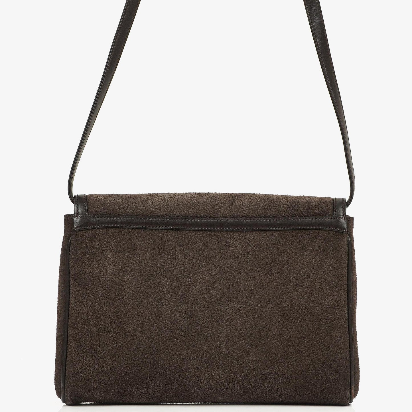 Gucci Vintage Horsebit 1955 Brown Suede Leather Bag