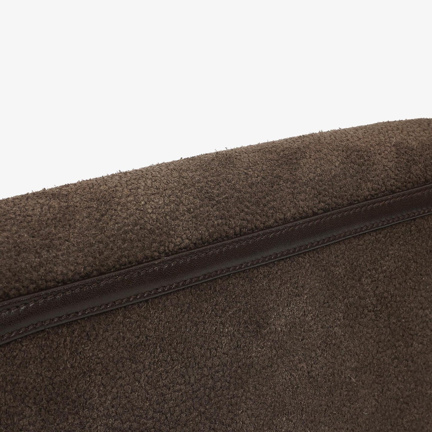 Gucci Vintage Horsebit 1955 Brown Suede Leather Bag