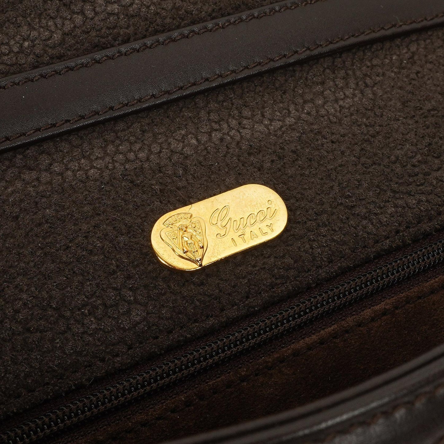 Gucci Vintage Horsebit 1955 Brown Suede Leather Bag