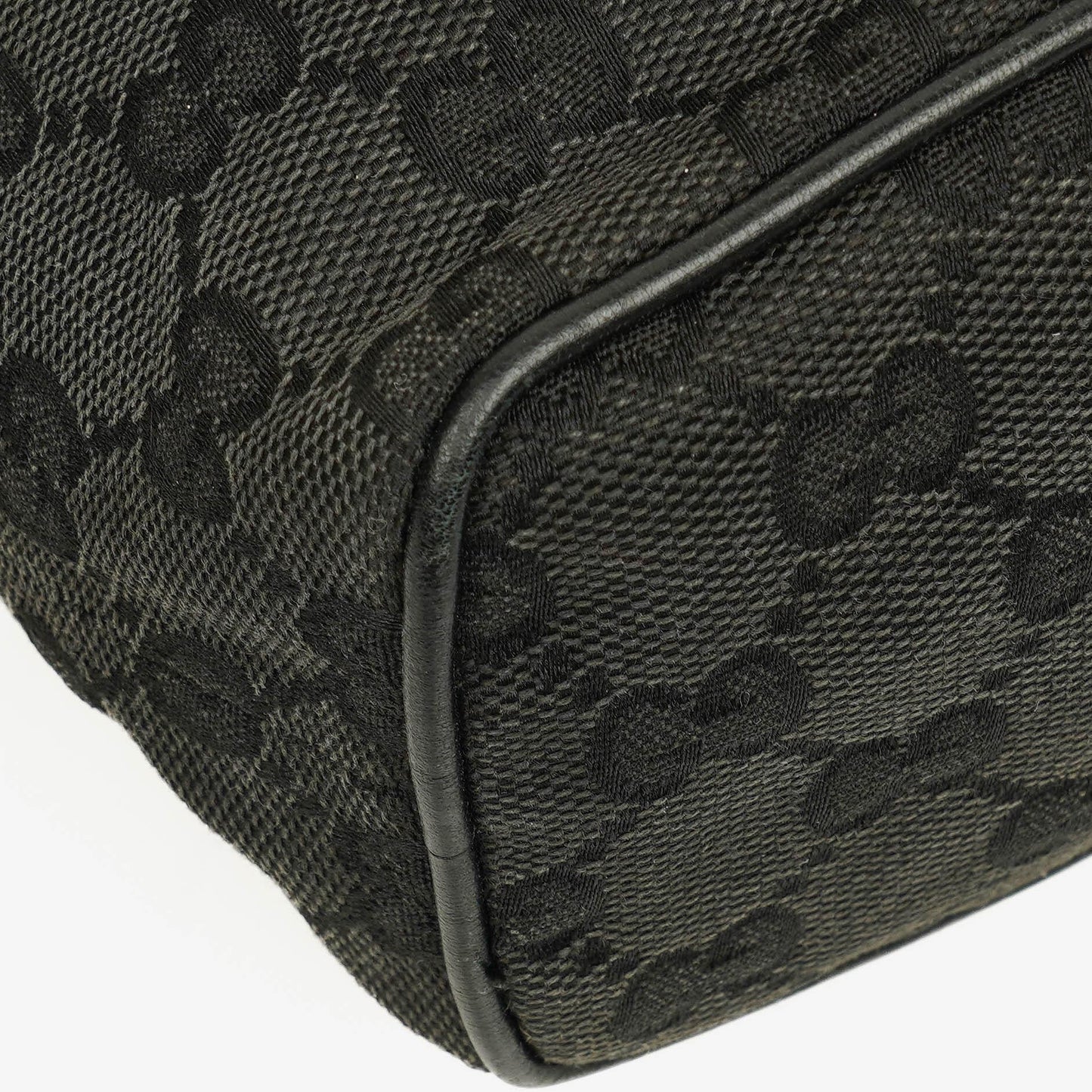 Gucci Vintage Mini Pochette Black GG Monogram Hobo Bag