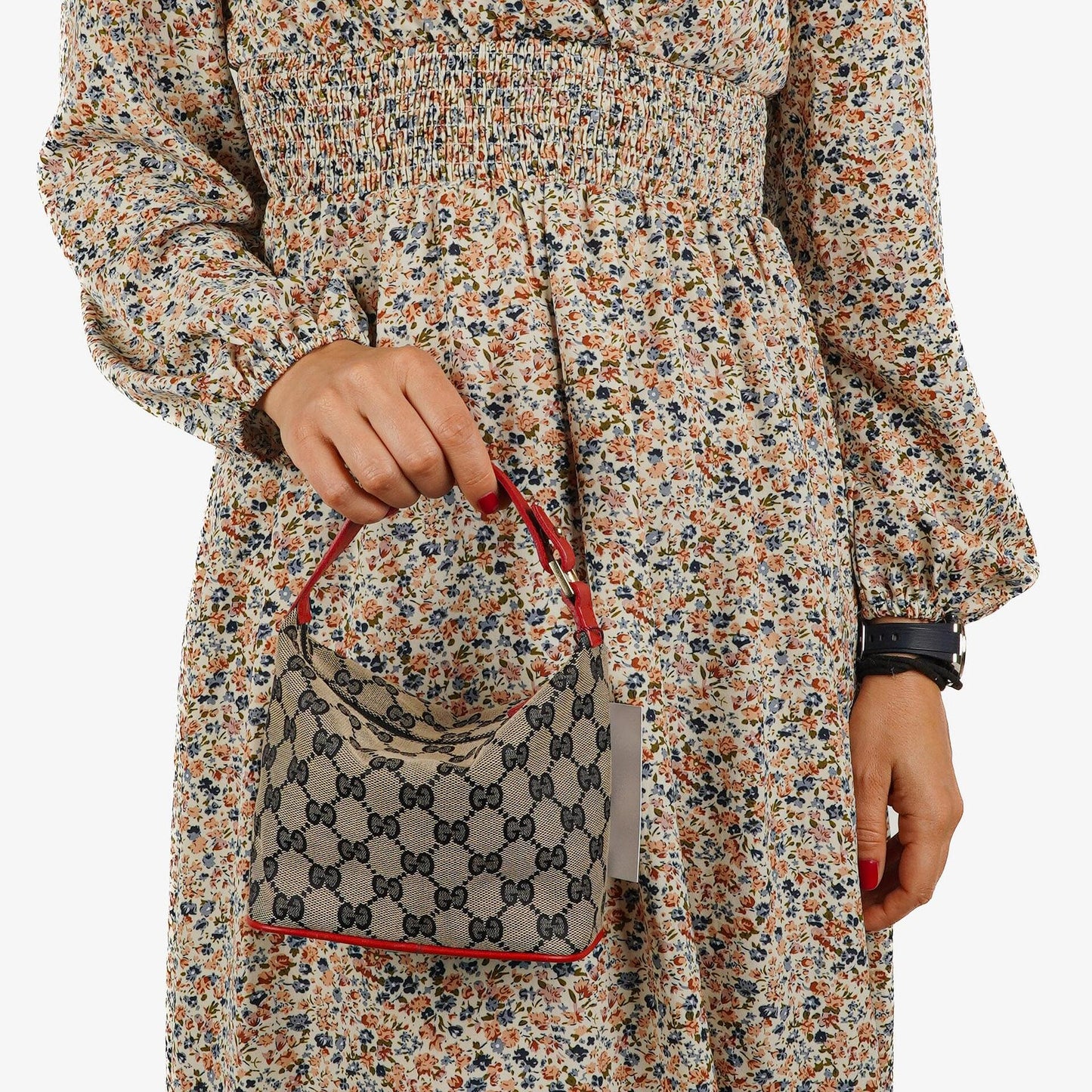Gucci Vintage Mini Pochette GG Monogram Hobo Bag