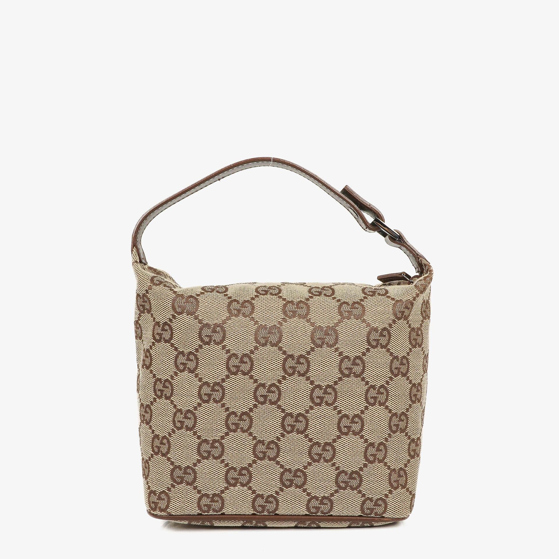 Gucci Vintage Mini Pochette GG Monogram Hobo Bag