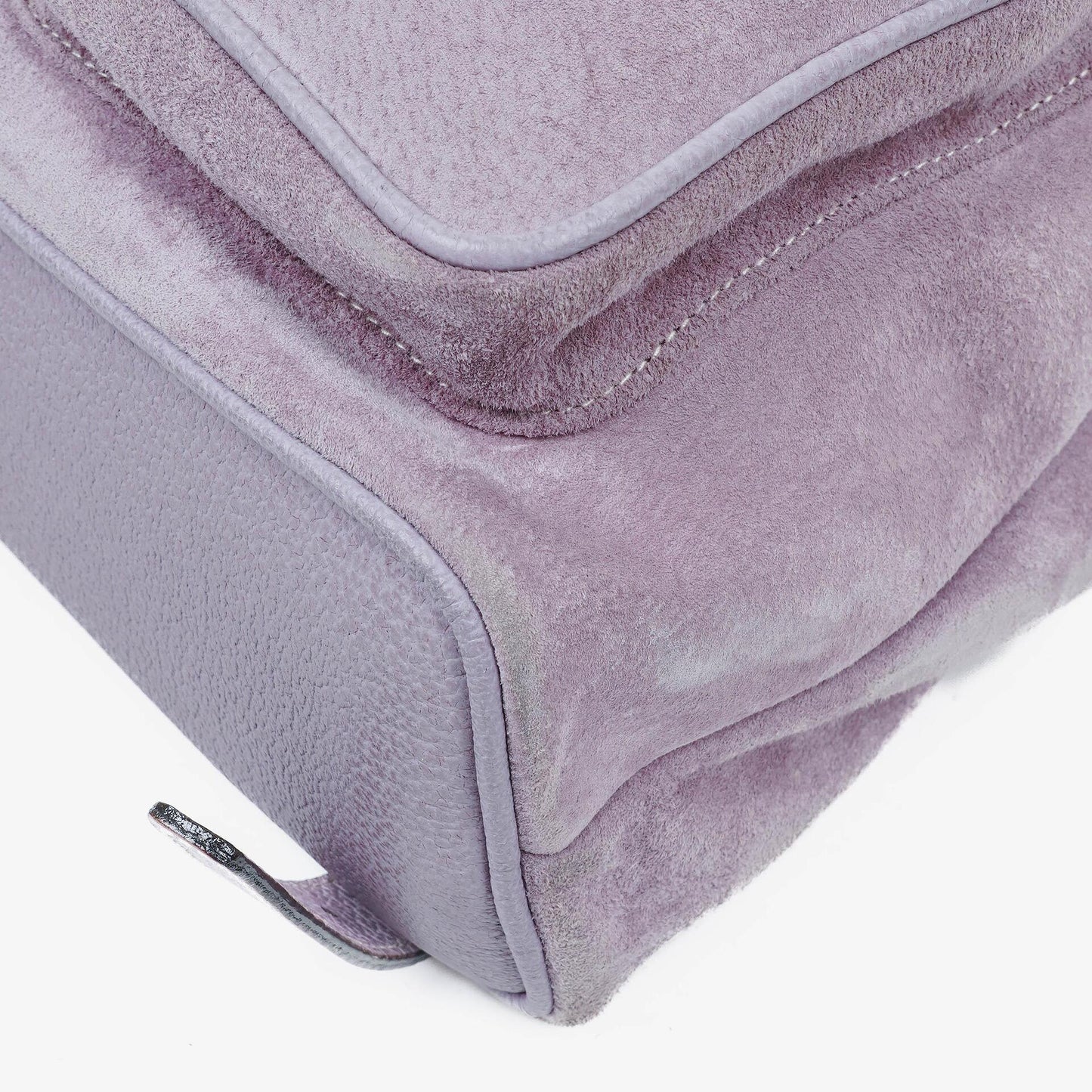 Gucci Vintage Purple Suede Leather Bamboo Backpack