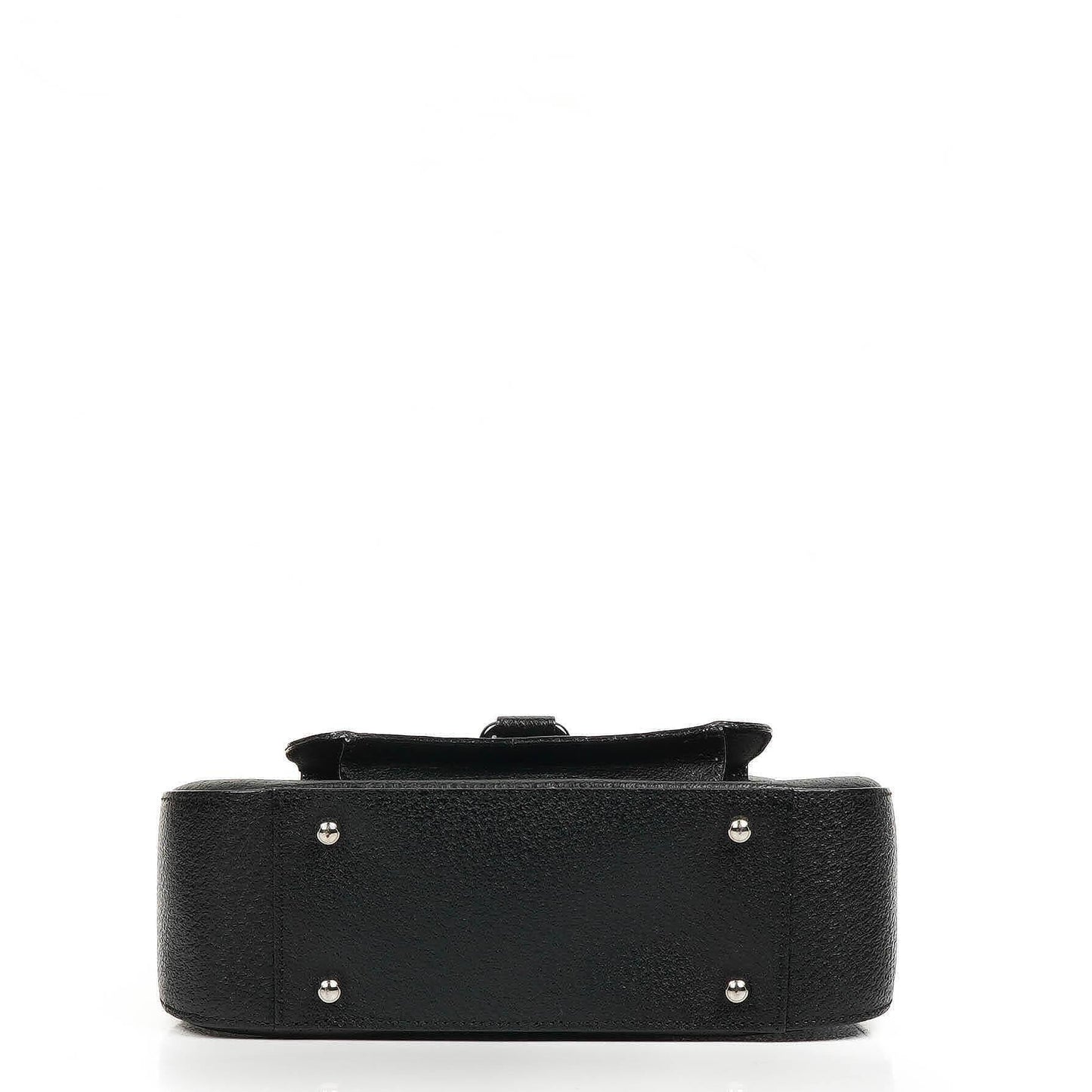 Gucci Vintage Two-Way Small Black Leather Crossbody Bag