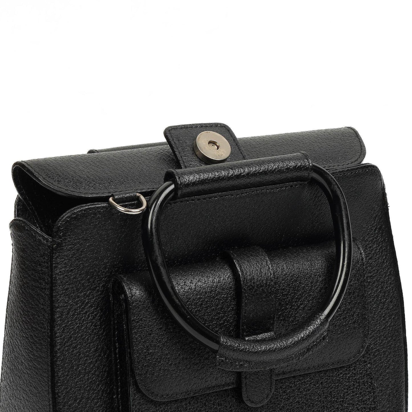 Gucci Vintage Two-Way Small Black Leather Crossbody Bag