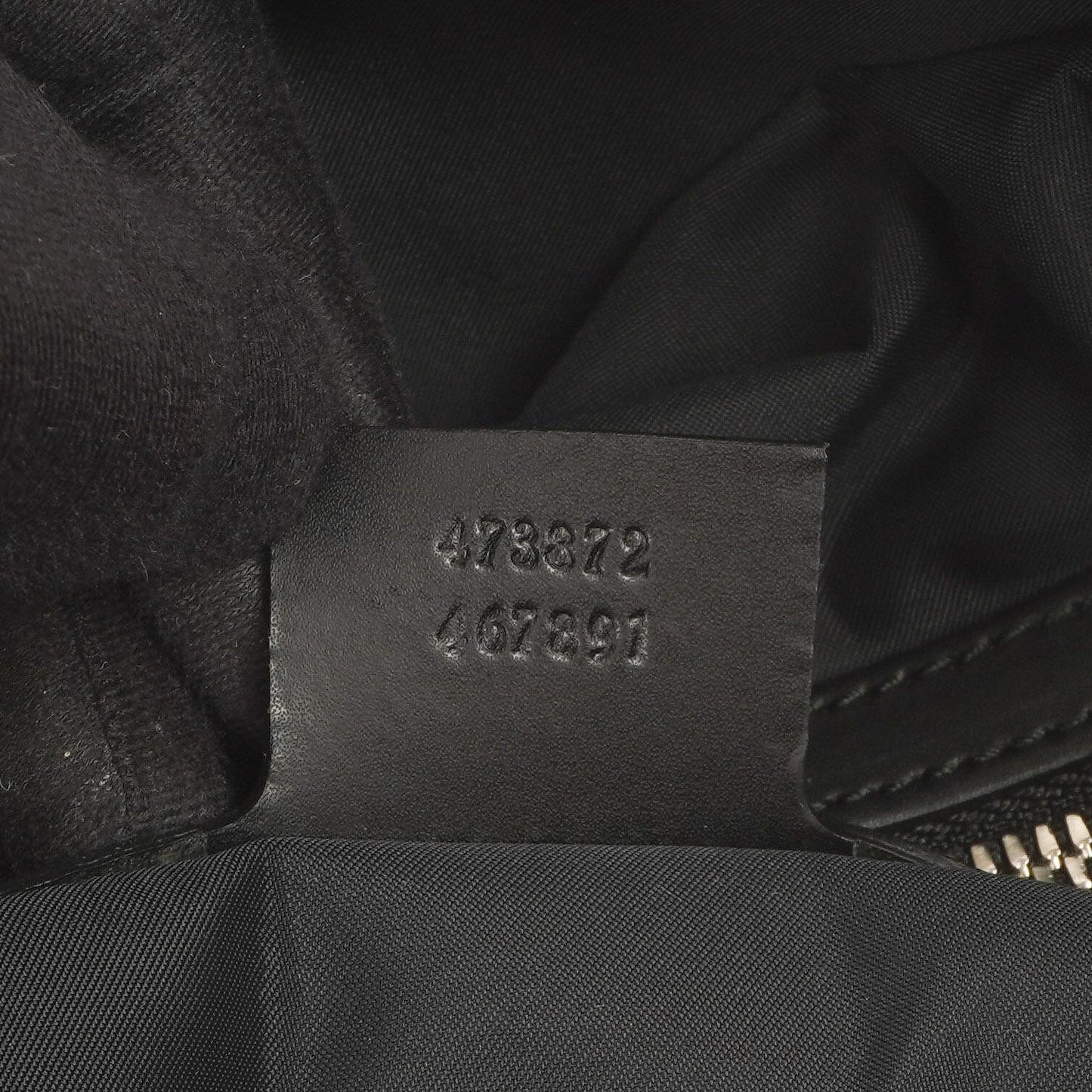 Gucci Web GG Supreme Monogram And Leather Drawstring Black Backpack