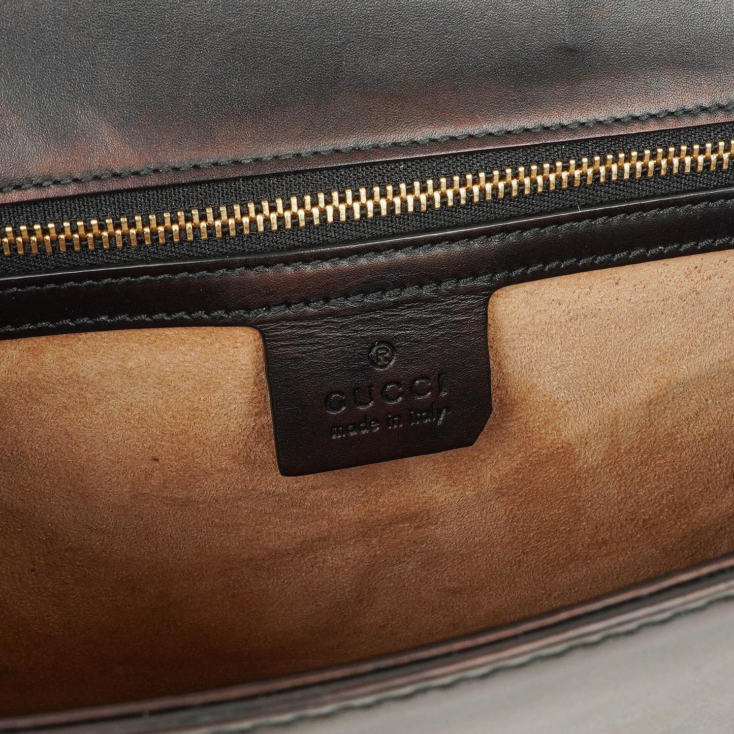 Gucci Web Sylvie Black Leather Shoulder Bag