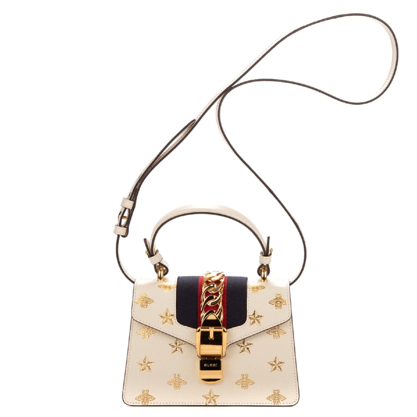 Gucci Lou Monogram Chain Leather Crossbody