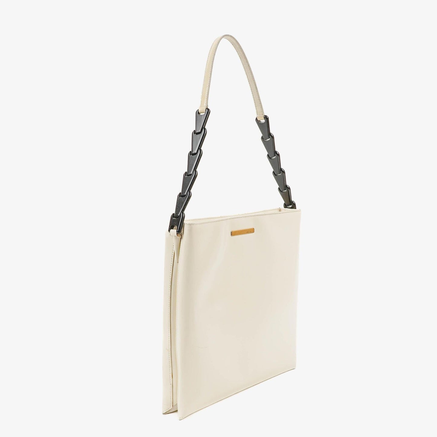 Gucci White Leather Shoulder Bag