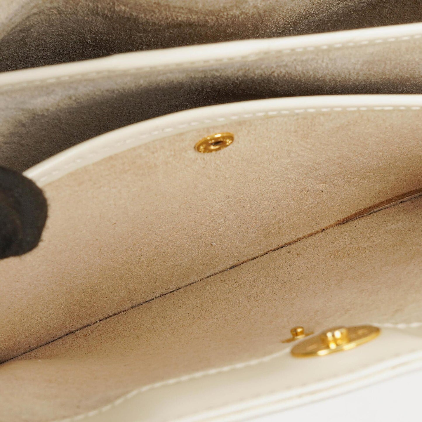 Gucci White Leather Shoulder Bag