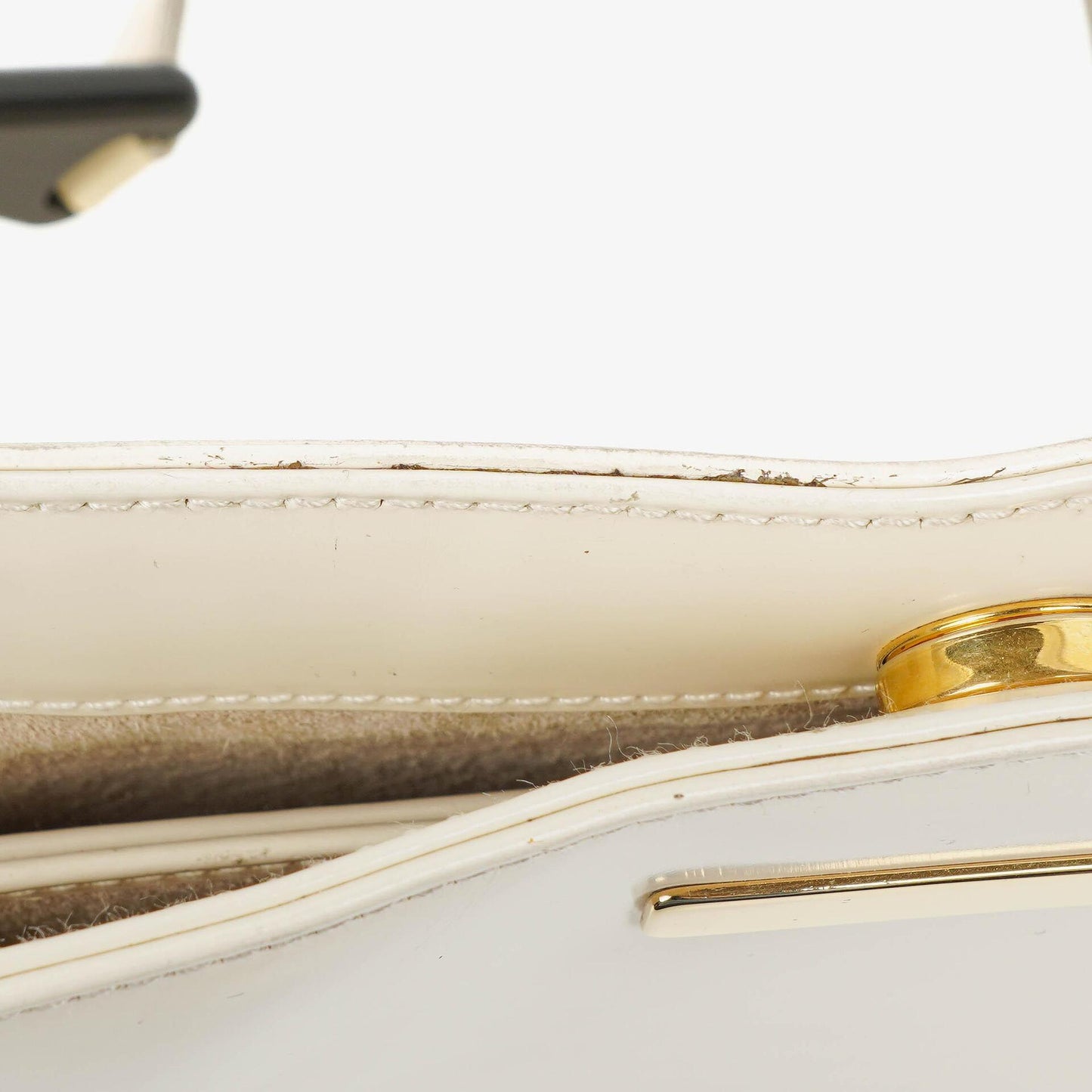 Gucci White Leather Shoulder Bag