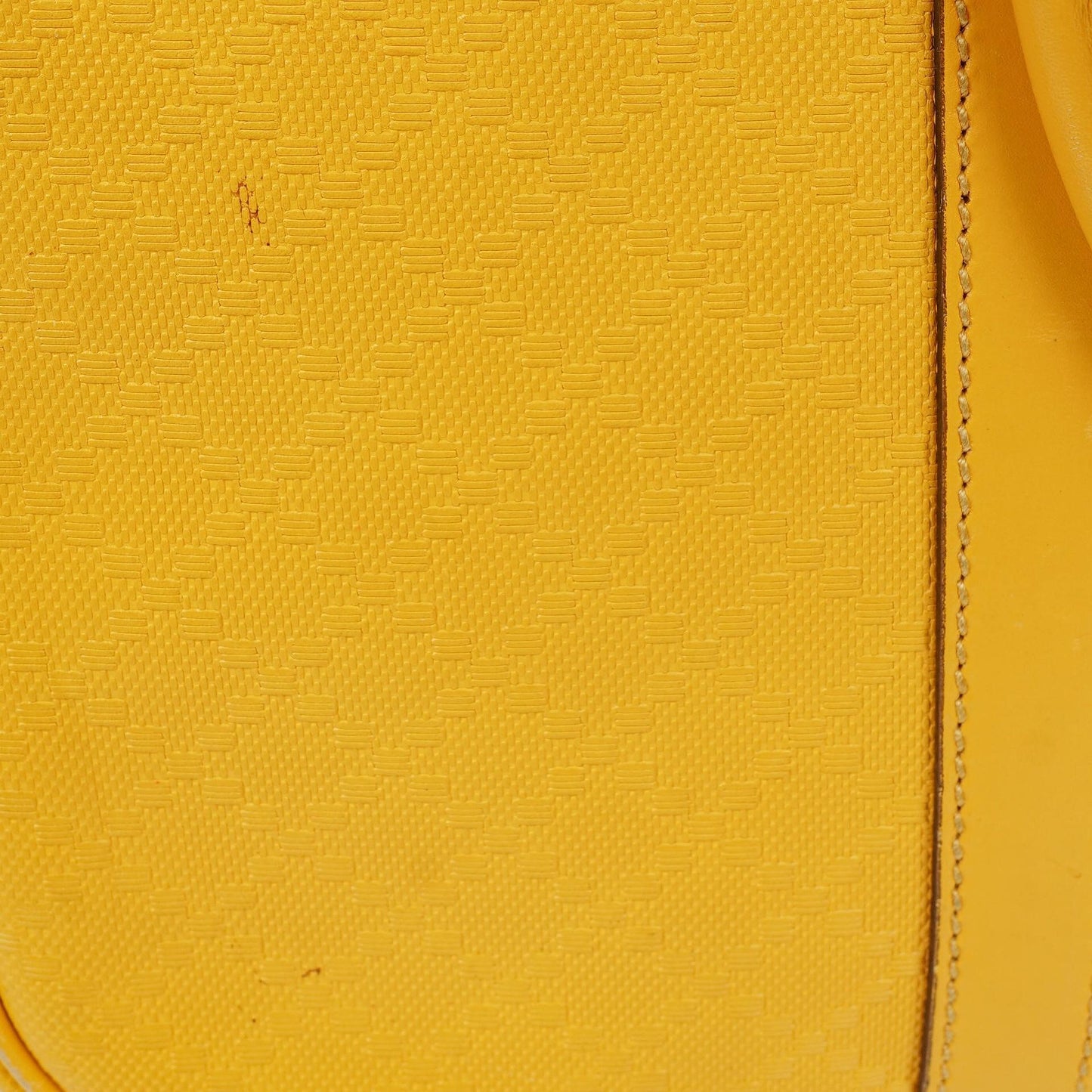 Gucci Yellow Diamante Leather Business Bag