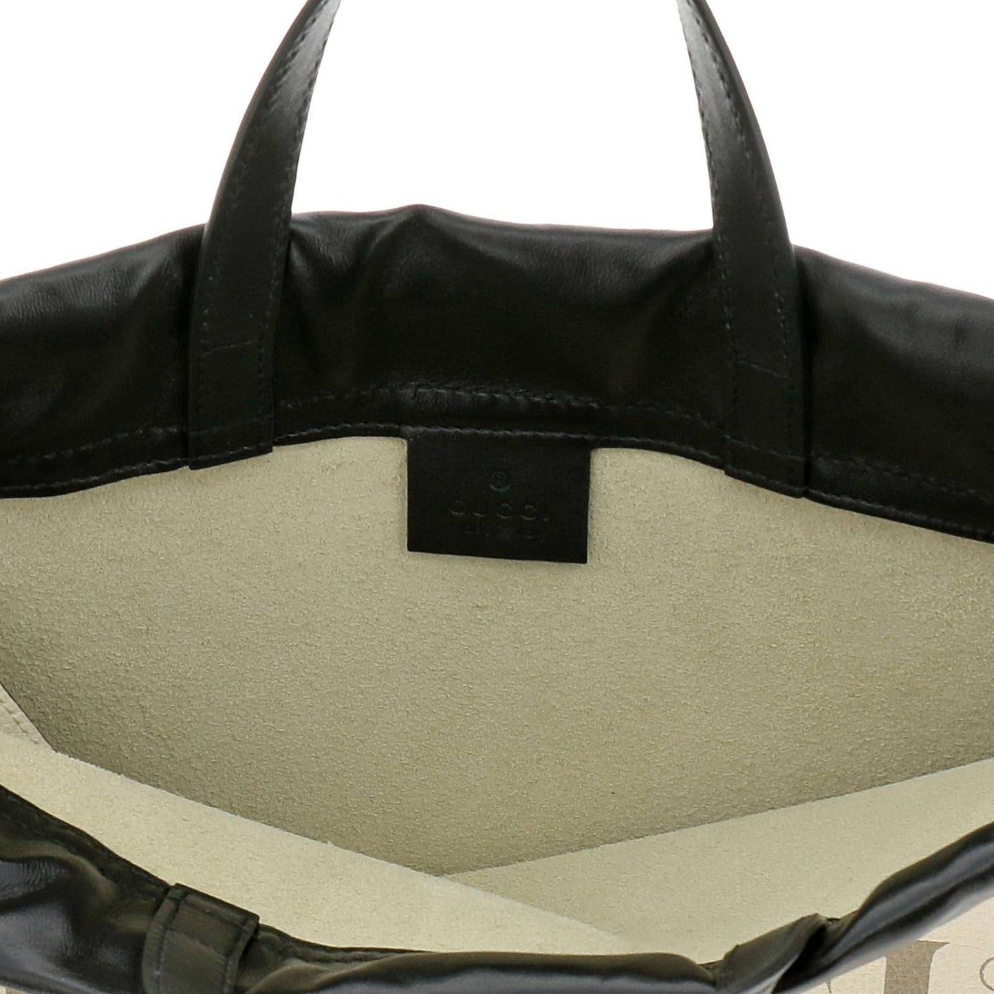 Gucci Monogram Leather Top Handle Tote