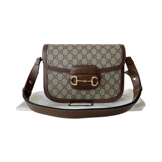 Gucci Horsebit Leather Shoulder Bag Style 1