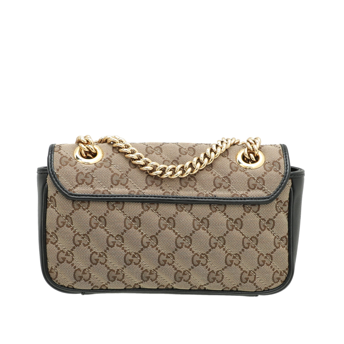 Gucci Leather Canvas Shoulder Bag
