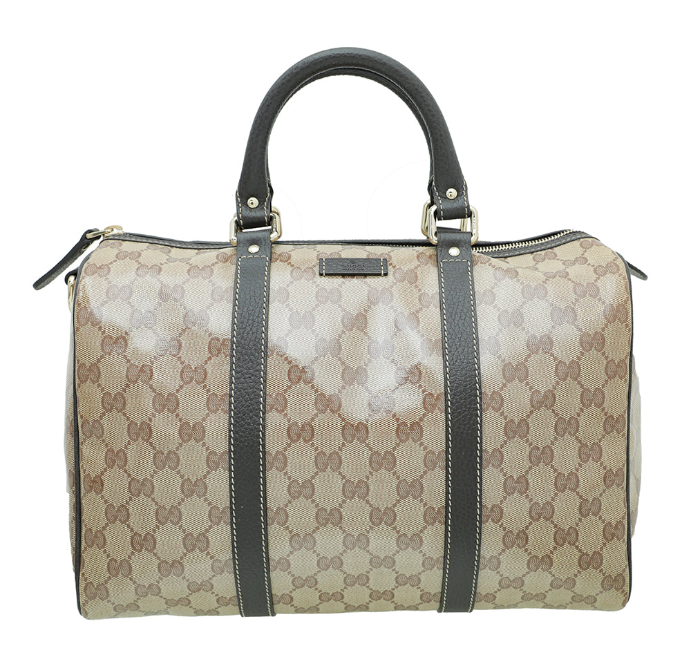 Gucci Leather Canvas Shoulder Bag