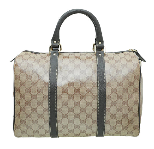 Gucci Leather Canvas Shoulder Bag