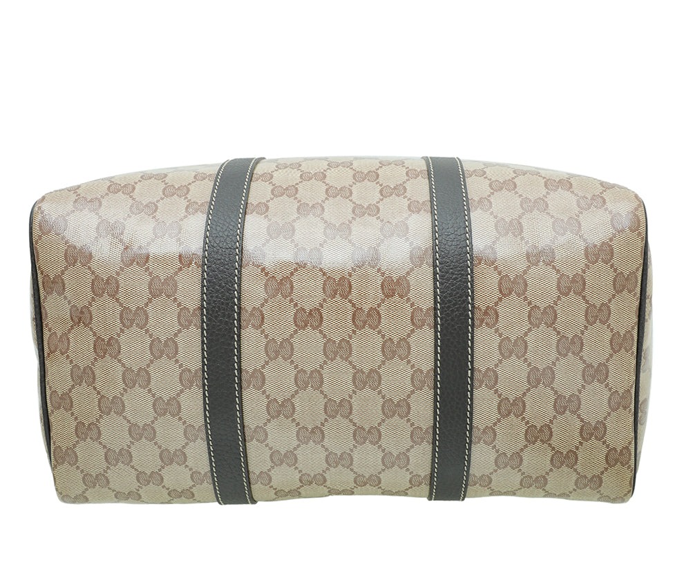 Gucci Leather Canvas Shoulder Bag