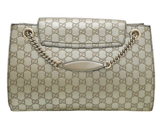 Gucci Monogram Leather Shoulder Bag