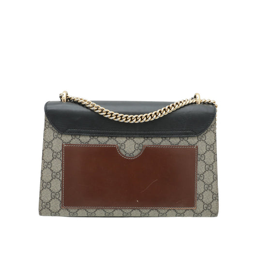 Gucci Leather Canvas Shoulder Bag