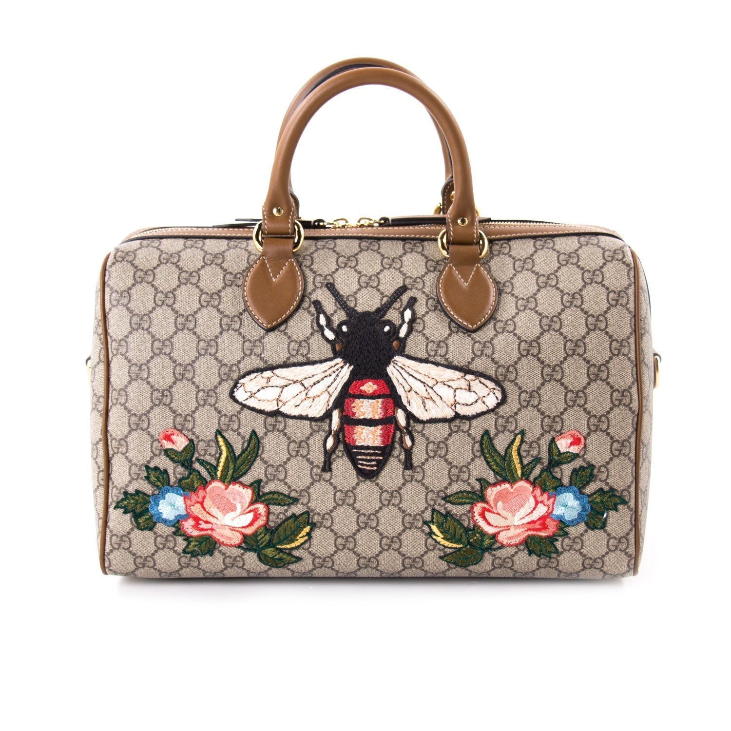 Gucci GG Supreme Leather Canvas Shoulder Bag Style 6