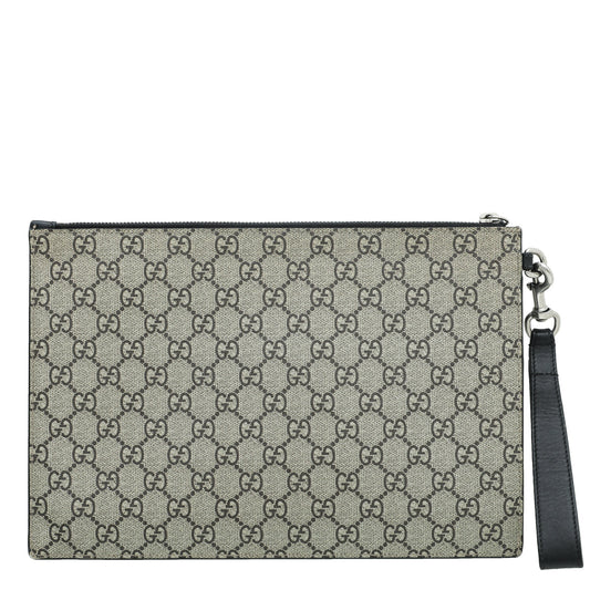 Gucci Leather Canvas Shoulder Bag