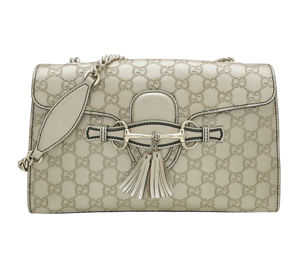 Gucci Monogram Leather Shoulder Bag