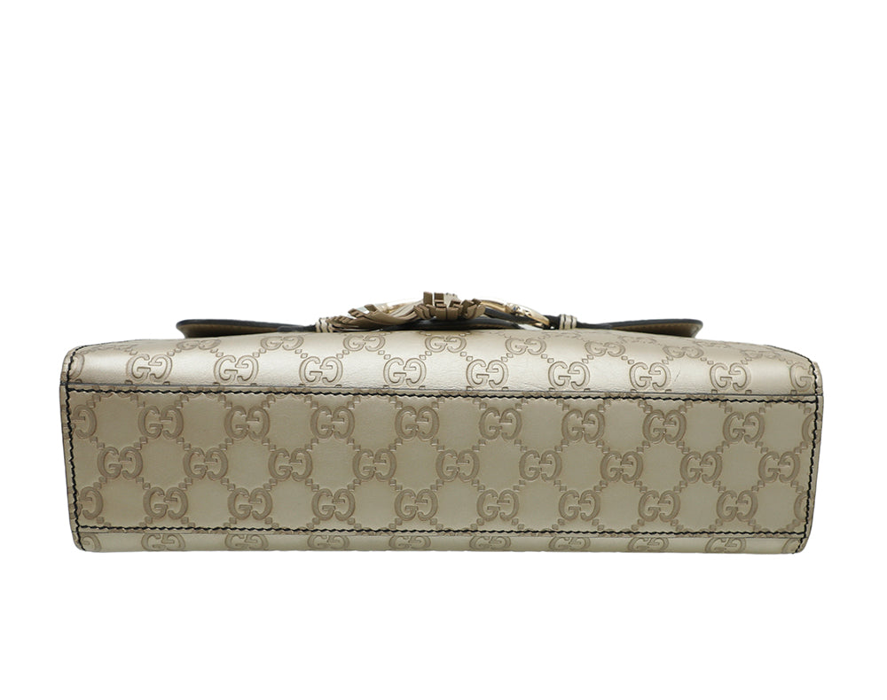 Gucci Monogram Leather Shoulder Bag