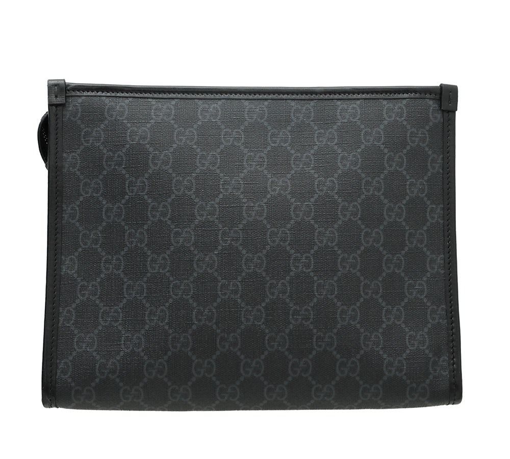 Gucci Leather Canvas Shoulder Bag