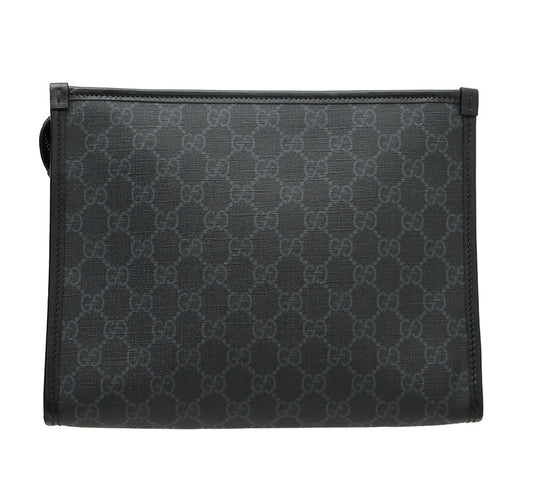 Gucci Leather Canvas Shoulder Bag