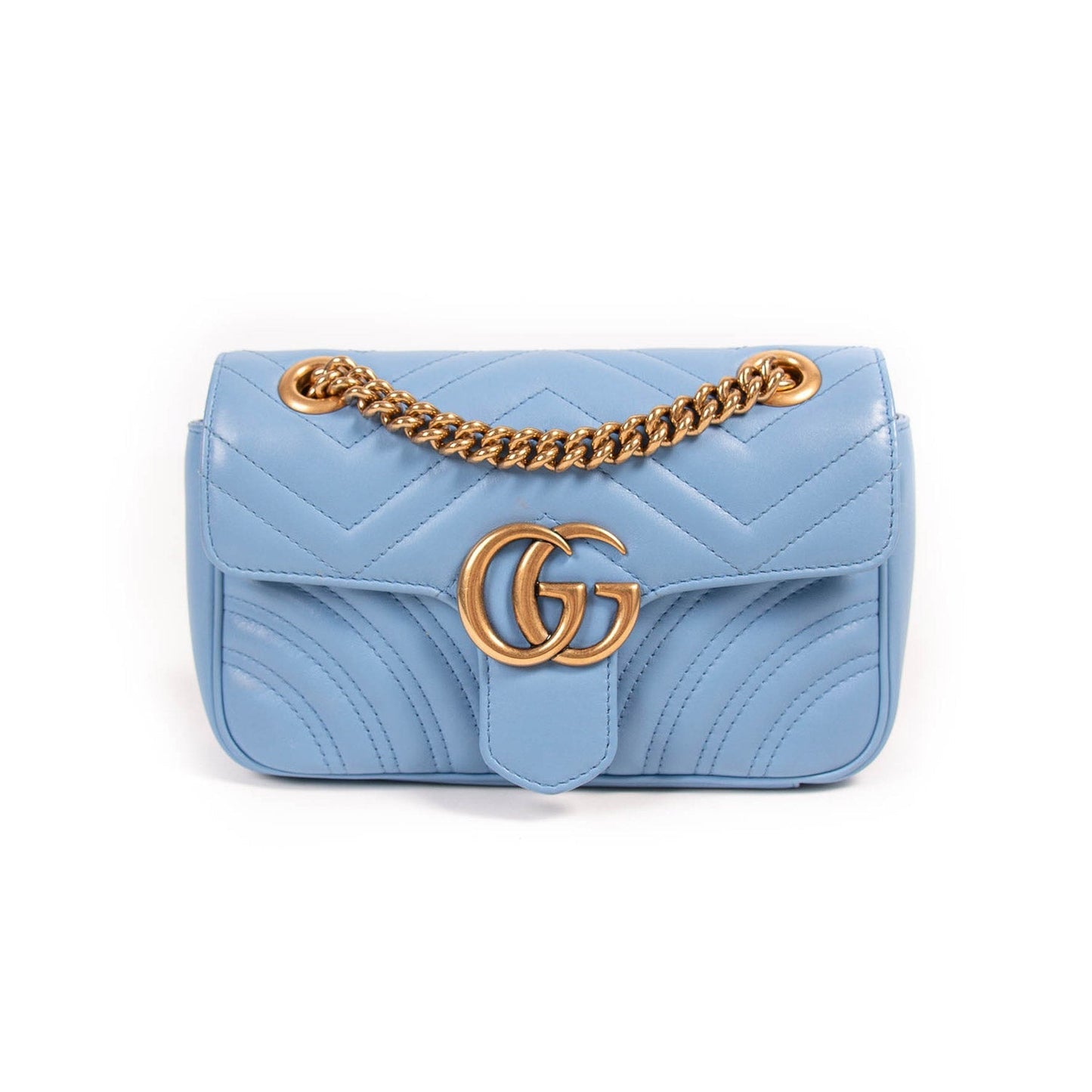 Gucci GG Marmont Leather Chain Shoulder Bag Style 20