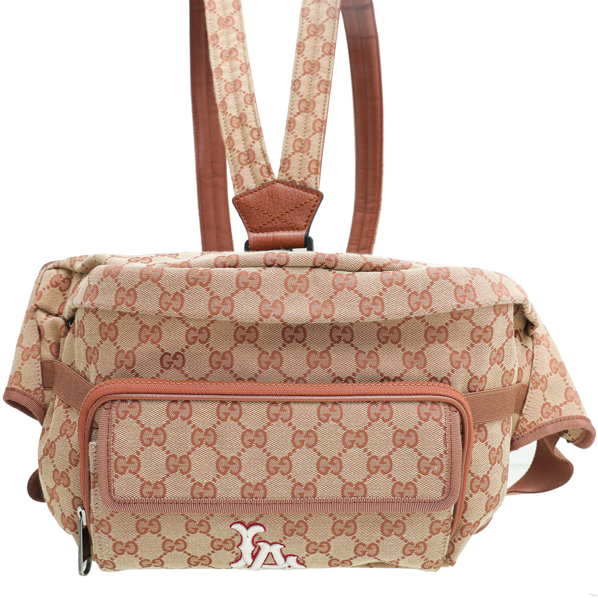 Gucci Leather Canvas Shoulder Bag